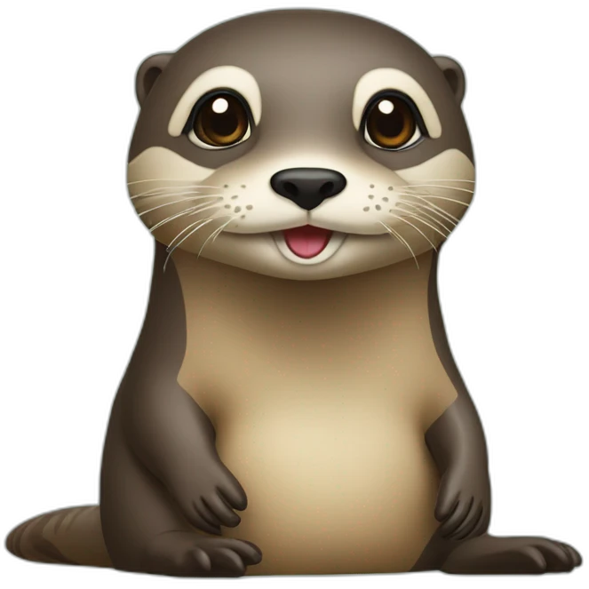 Loutre sur tortu emoji