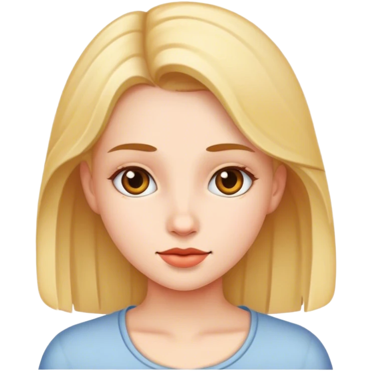 realistic portrait of girl emoji