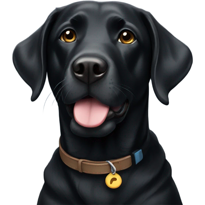 Black lab emoji