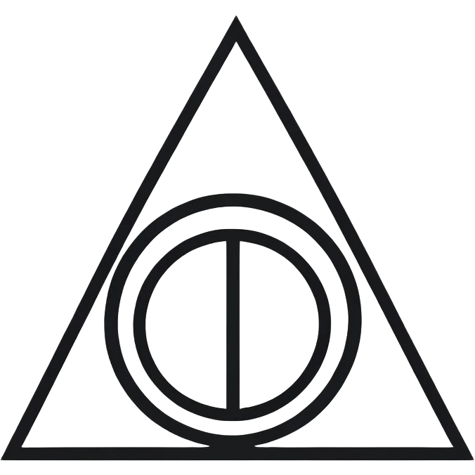 Deathly Hallows symbol emoji