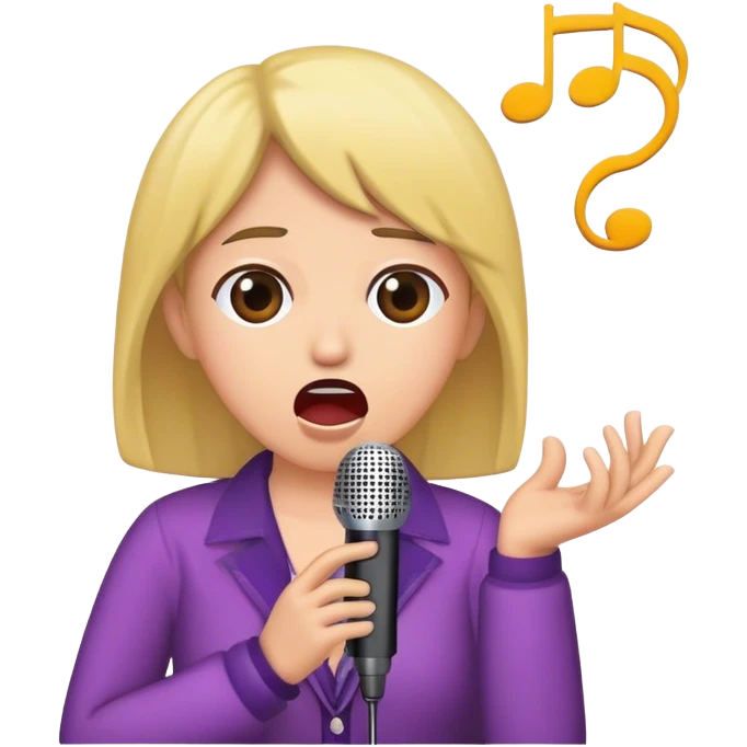 Forcing someone to go to karaoke emoji