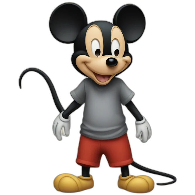 Mickey mouse as a rat emoji
