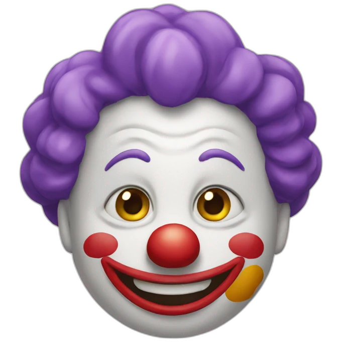 Happy clown emoji