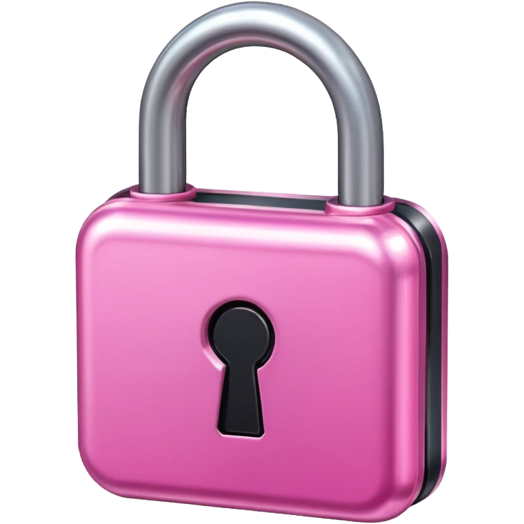 pink lock unlocked emoji