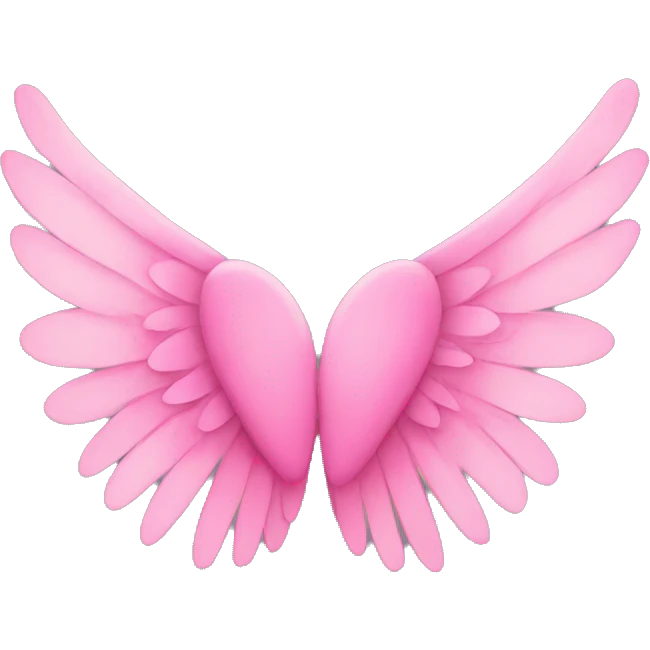 Pink wings  emoji
