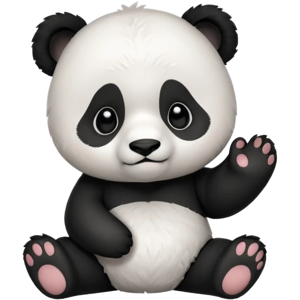 A chibi panda saying no emoji