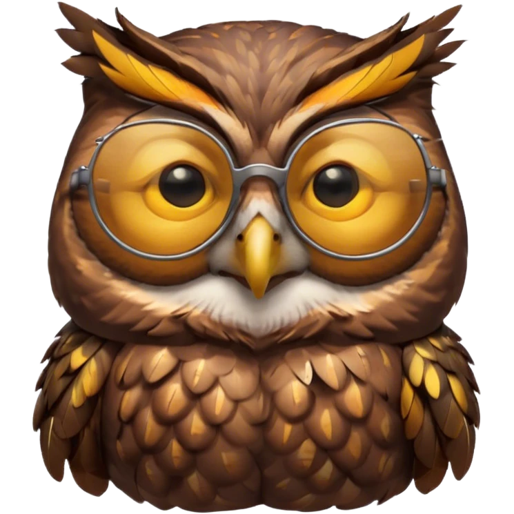 Owl wearing sunglasses  emoji