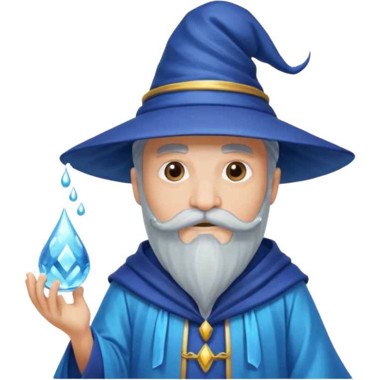 water wizard with mustache emoji