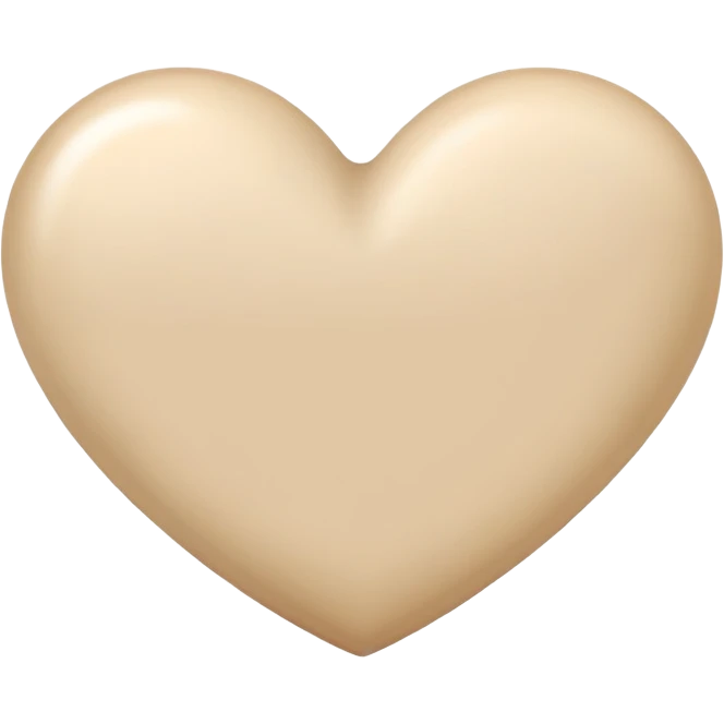 cuore beige emoji