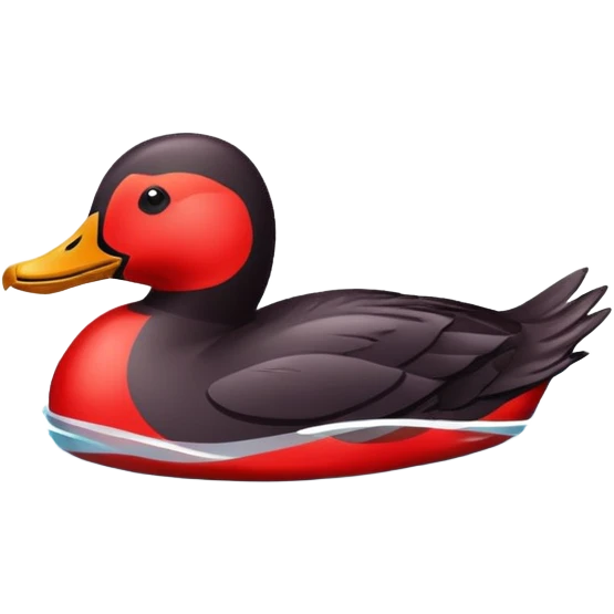red scoter emoji