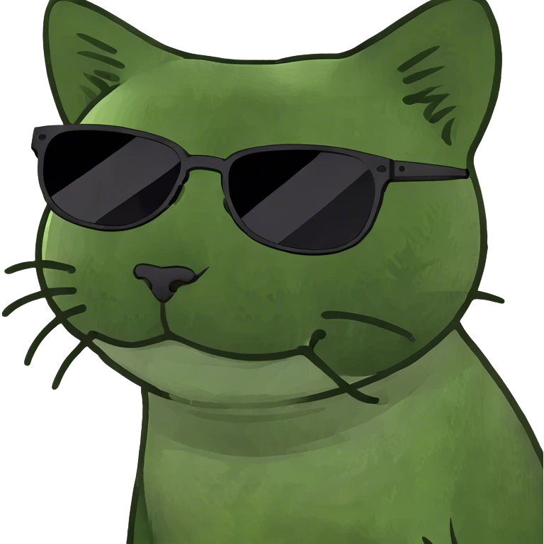 Cat with sunglasses emoji