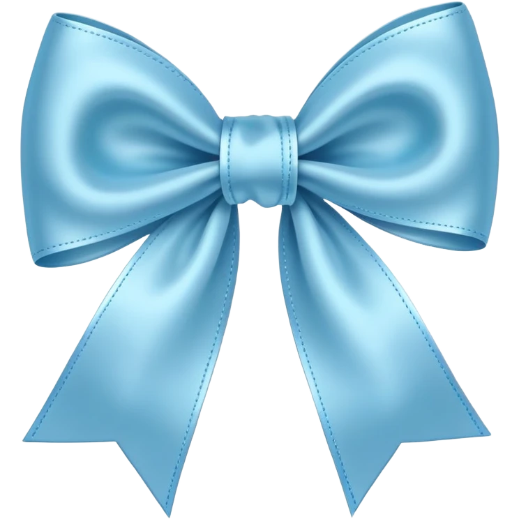 Light blue bow emoji