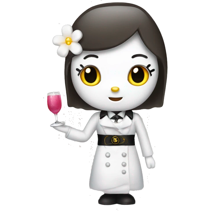 Hello kitty as an upscale server  emoji