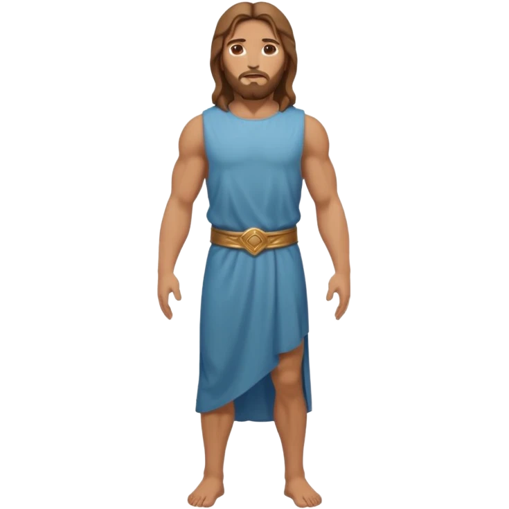 fullbody jesus christ jacked, sleeveless emoji