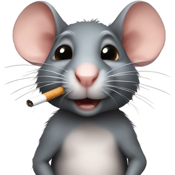 Rat with cigarette emoji