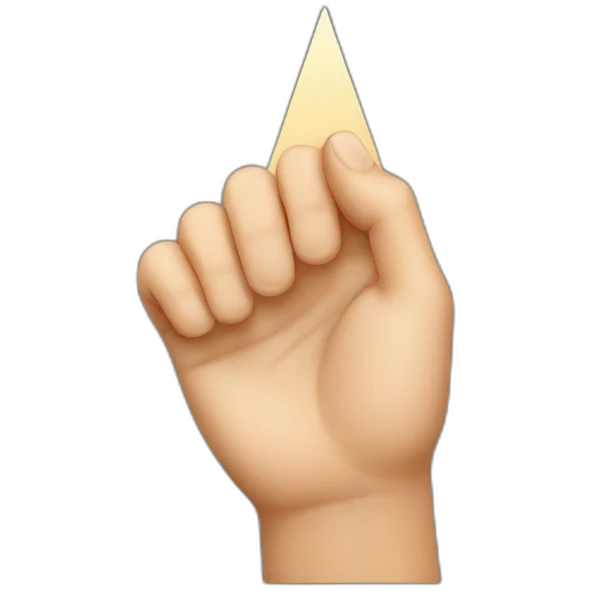 The hand that form a triangle emoji