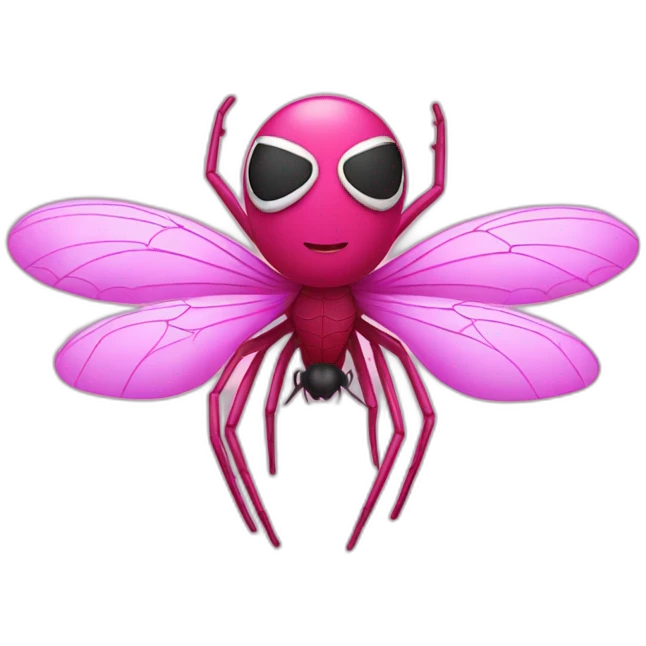 PINK SPIDERMAN FLY emoji