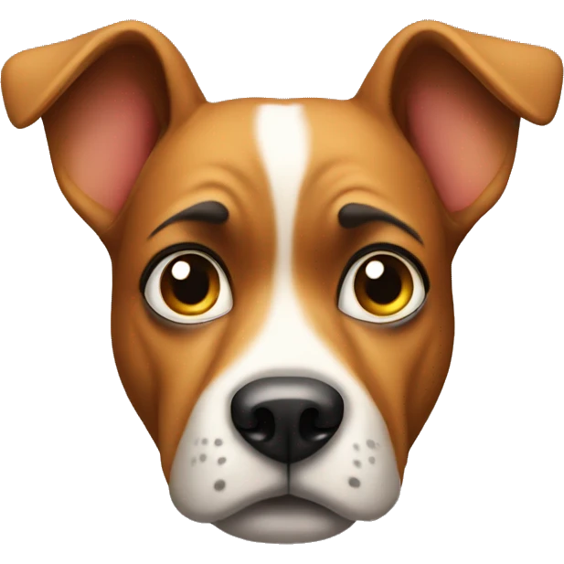 a dog being suspicious emoji