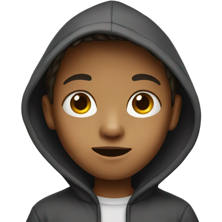 kid with hoodie emoji