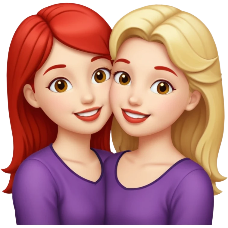 girls kissing emoji