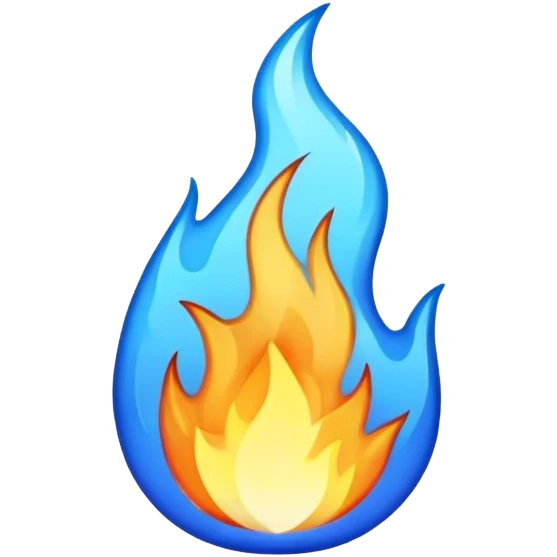 blue fire emoji