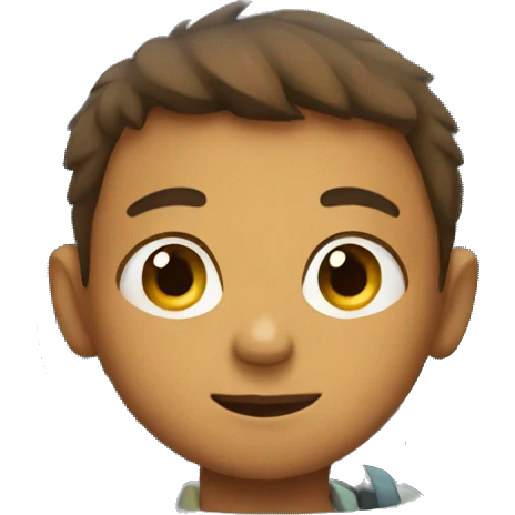 boy in the airplane window emoji