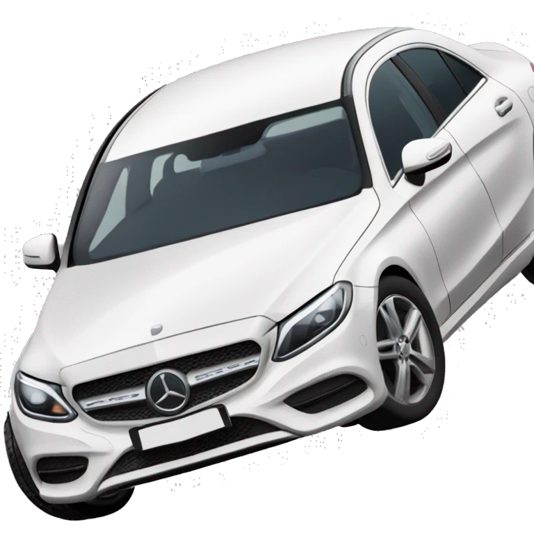Mercedes-Benz c180 2020 white emoji