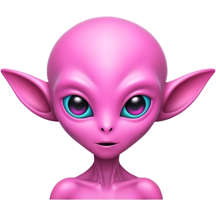 Pink alien emoji