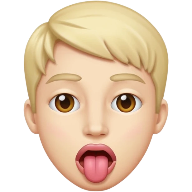 eyes crossed tongue out with peace signs emoji