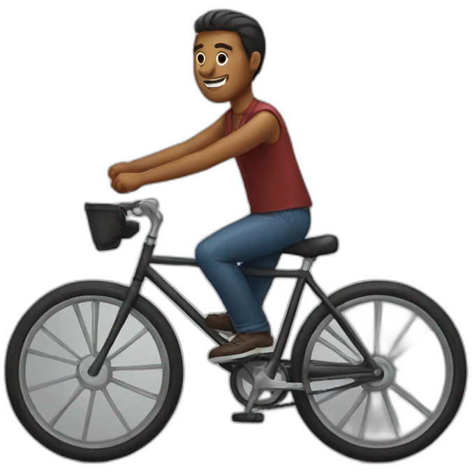 Man on bike emoji