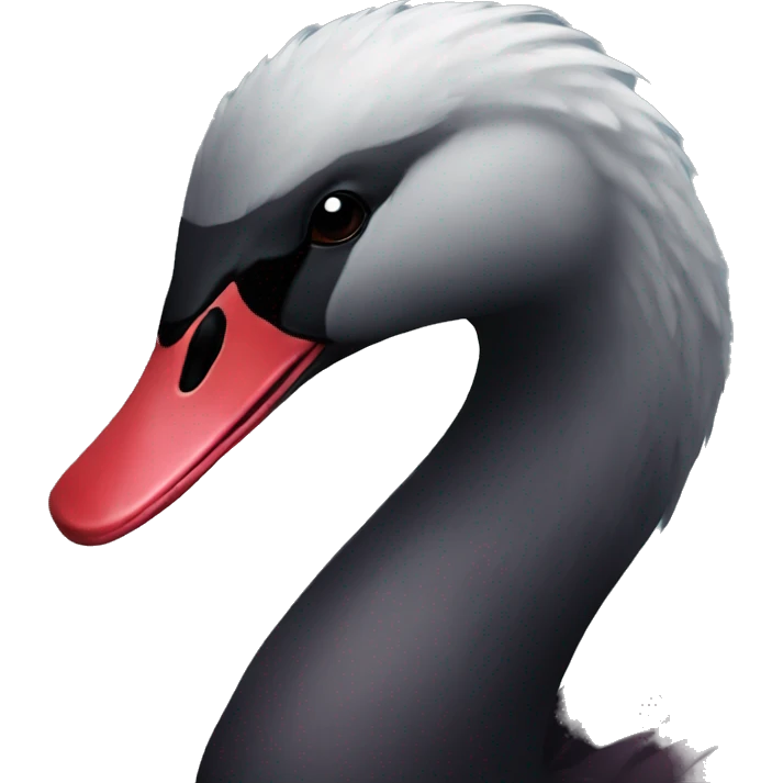 Dark red swan  emoji