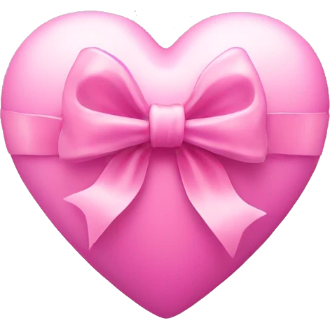 Pink heart with bow  emoji