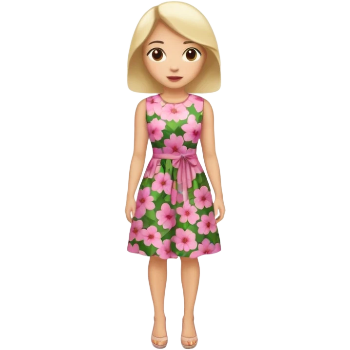 ligth woman wearing housewife clothes full body  emoji