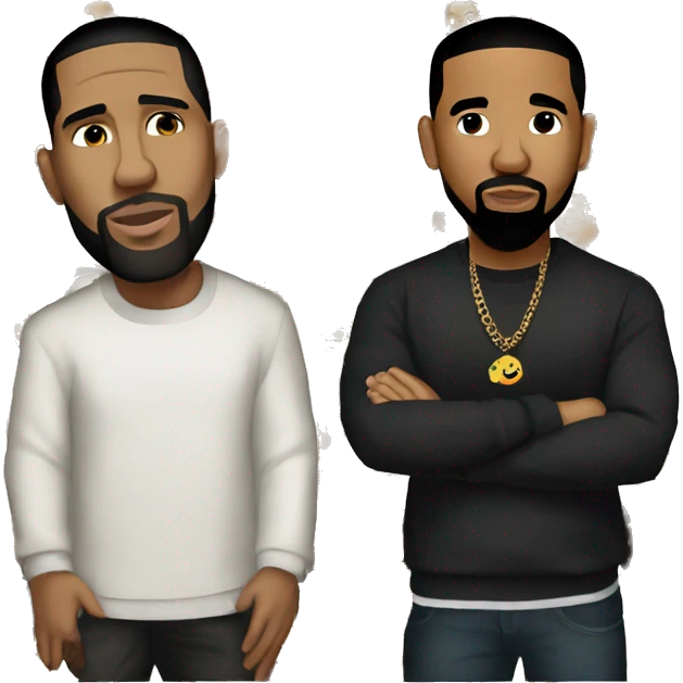 kendrick and drake emoji