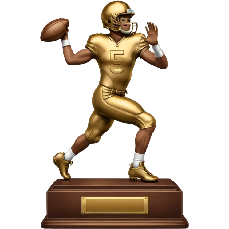 Heisman football trophy emoji