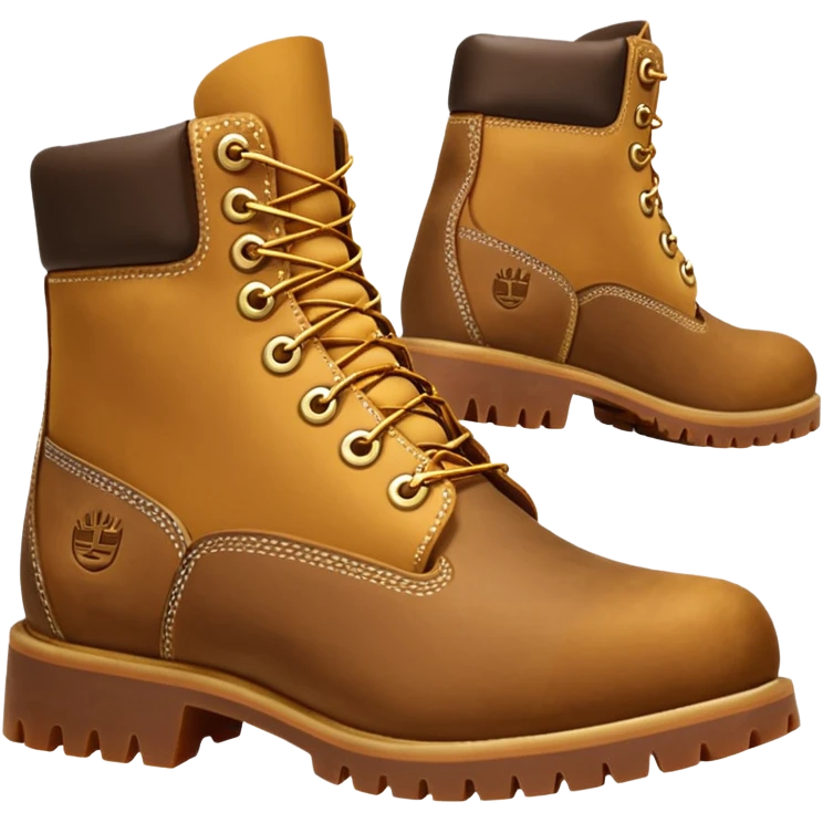 Сделай пару ботинок Timberland в классической расцветке emoji