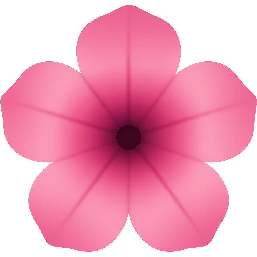 Pink-Gradient Petuniaemoji    , remove background emoji