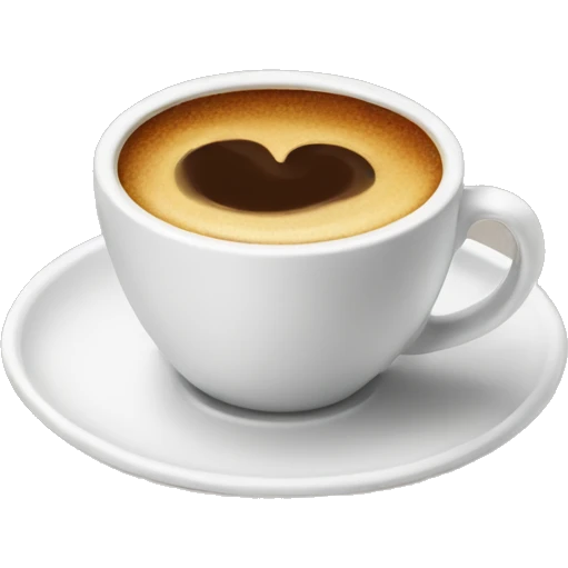 Fancy coffee emoji