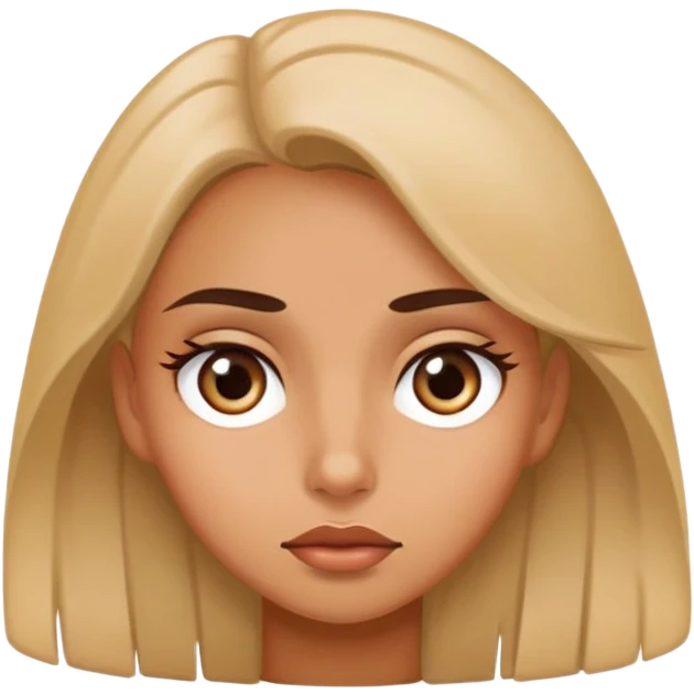 Girl rolling her wyes emoji