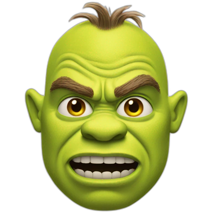 Shrek getting mad emoji
