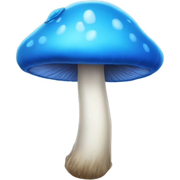 Blue mushroom emoji