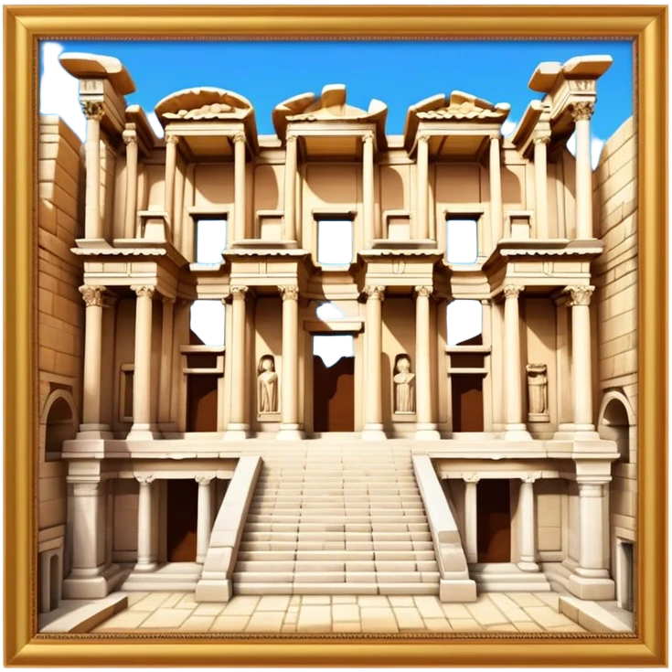 Cinematic Realistic The Library of Celsus Emoji emoji
