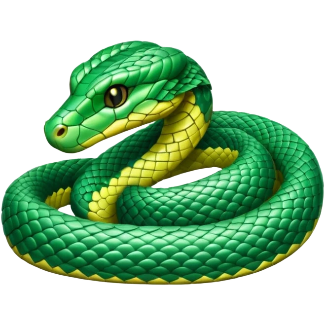 green viper cute emoji