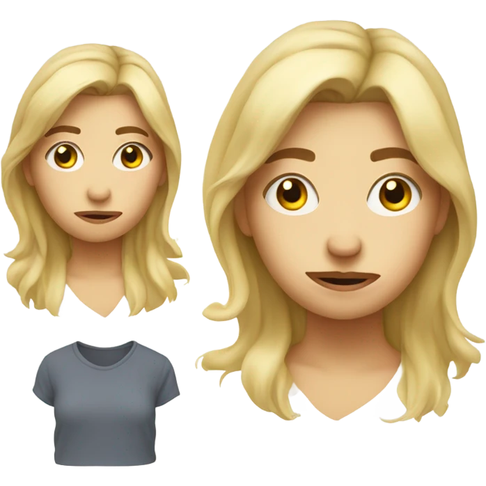 Blonde girl feeling groggy  emoji