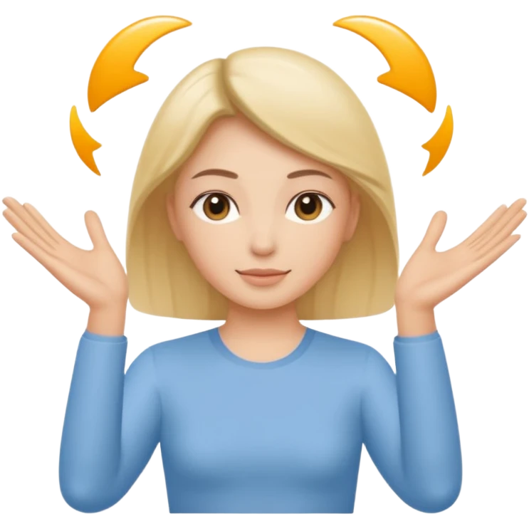 Minimal emoji representing reduced facial puffiness, soft hand gesture shaping the face contour, balanced and natural appearance, wellness-focused, simple and easy to understand
 emoji