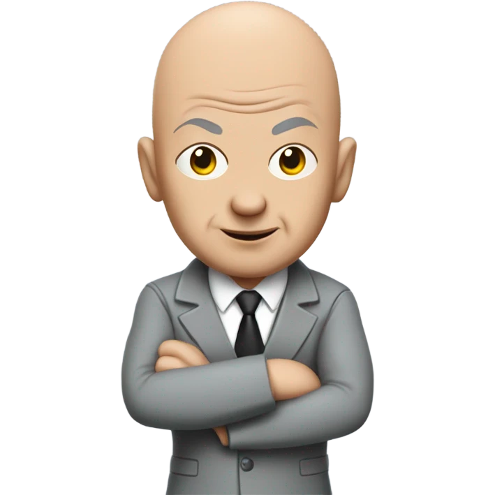 Dr. Evil with his hands crossed emoji