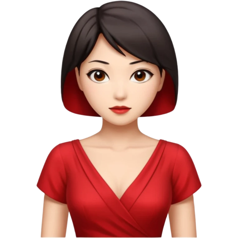 Ada Wong from Resident Evil, looking flirty emoji