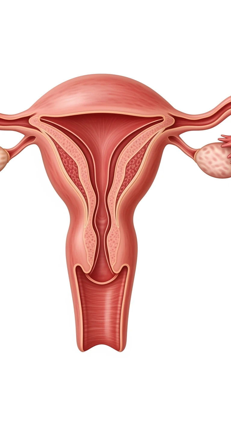 UTERO UMANO ANATOMICO 4K, SFONDO BIANCO emoji