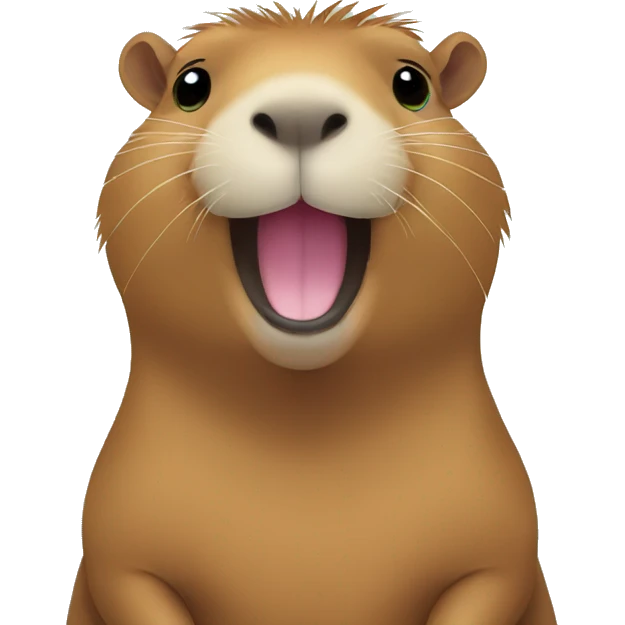 happy capybara emoji