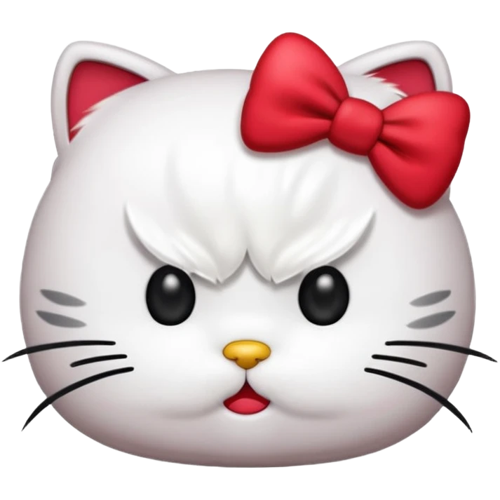 Angry hello kitty  emoji